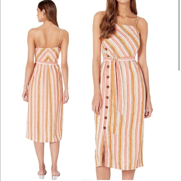 NWT Joie Khari Linen Island Sunset Dress - Picture 2 of 12